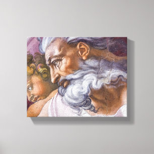 Gud, Far, Sistine Chapel av Michelangelo Canvastryck