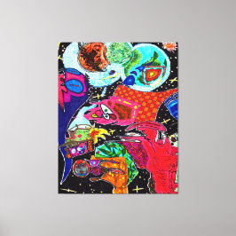 Gud finns med i nummer 14 canvastryck