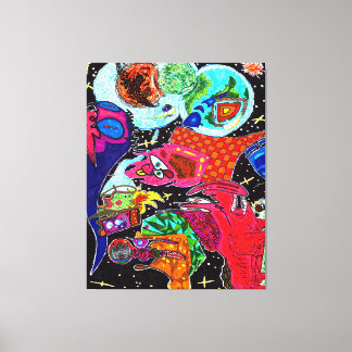 Gud finns med i nummer 14 canvastryck