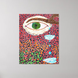 Gud finns med i nummer 15 canvastryck