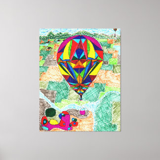 Gud finns med i nummer 17 canvastryck