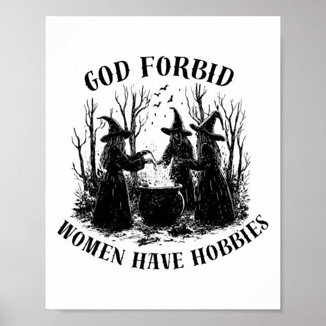 Gud förbjude att kvinnor har Hobbieser i Halloween Poster (Framsidan)