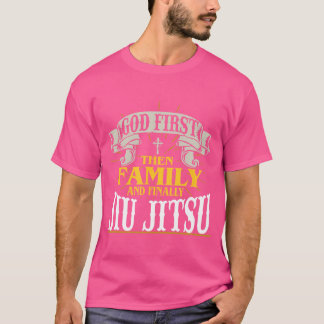 Gud först då Familj, slutligen Jiu Jitsu Shirts F3 T Shirt