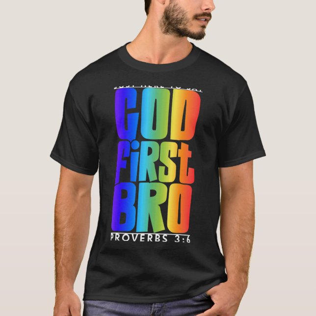 Gud förste Bro Proverbs 36. T Shirt (Framsida)