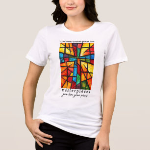 Gud förvandlar Brken Delar till mästerverk Ge Him T Shirt