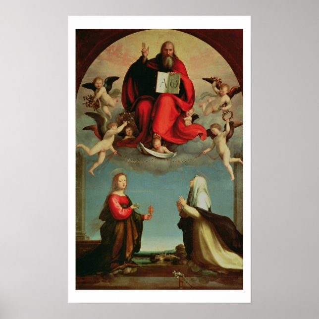 Gud framträder för St Mary Magdalen och St. Cather Poster (Framsidan)