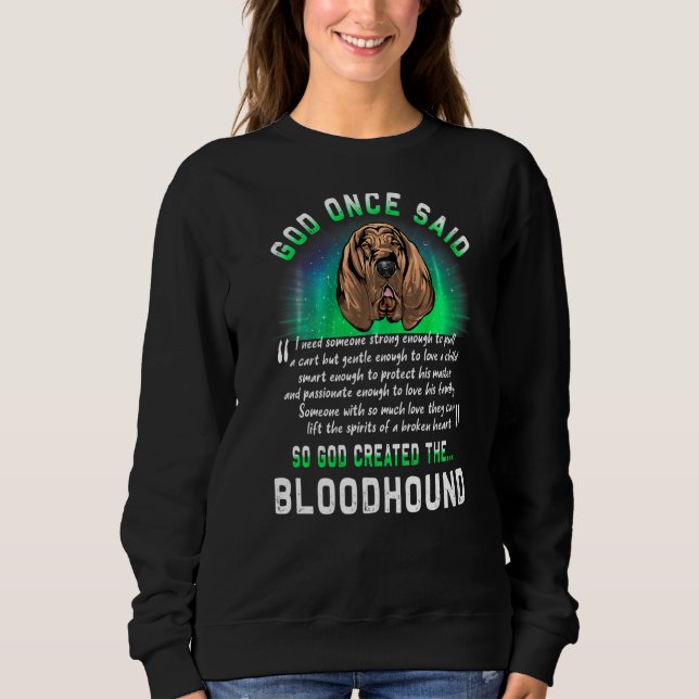 Gud Gång Said Bloodhound Hund Puppy T Shirt (Framsida)