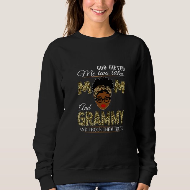 Gud gav mig två titlar Mamma och Grammy Tee (Framsida)