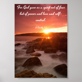 Gud gav oss en anda - Bible Poster