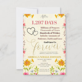 Gud gav oss för redigerbar adoptionsinbjudan inbjudningar