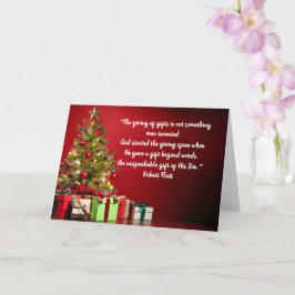 Gud gav Underbarare gåva till hans son-julkort Kort