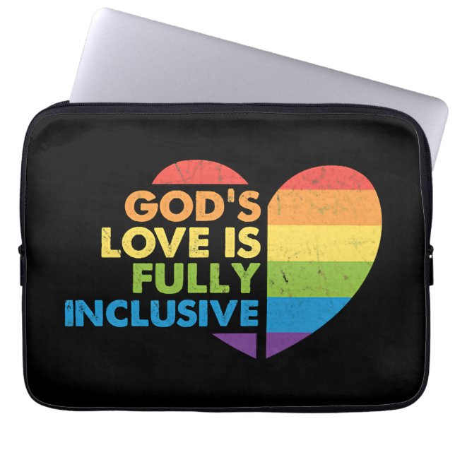 Gud Gay Kristen Hbtq Laptop Fodral (Framsidan)