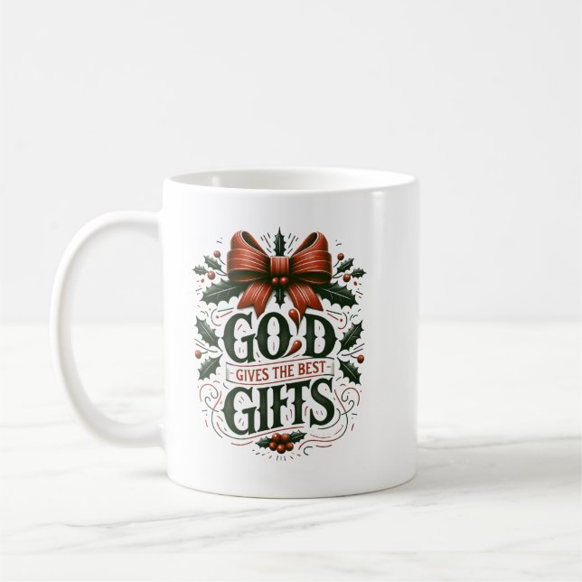 Gud Ge de bästa gåvorna Kaffemugg (Vänster)