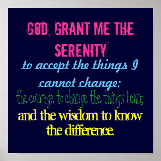 Gud, ge mig lugnet, att acceptera sak.. poster