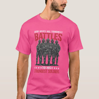 Gud Ger Sina Svåraste Strider Till Sina Starkaste T Shirt