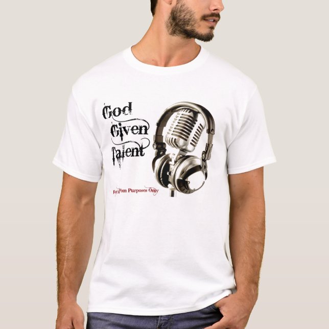 Gud given talang t-shirt (Framsida)
