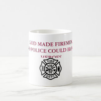 Gud gjord brandmanmugg kaffemugg