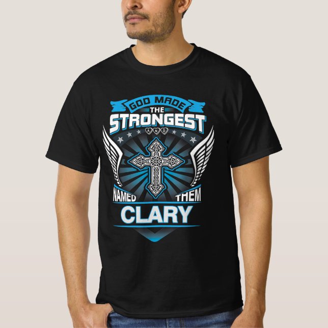 Gud gjorde det starkaste och kallade dem Clary T Shirt (Framsida)