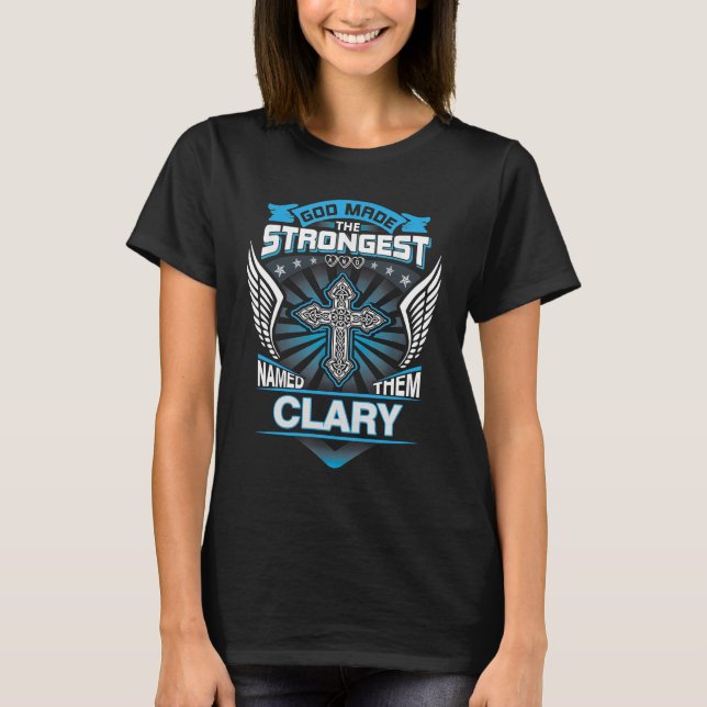 Gud gjorde det starkaste och kallade dem Clary T Shirt (Framsida)