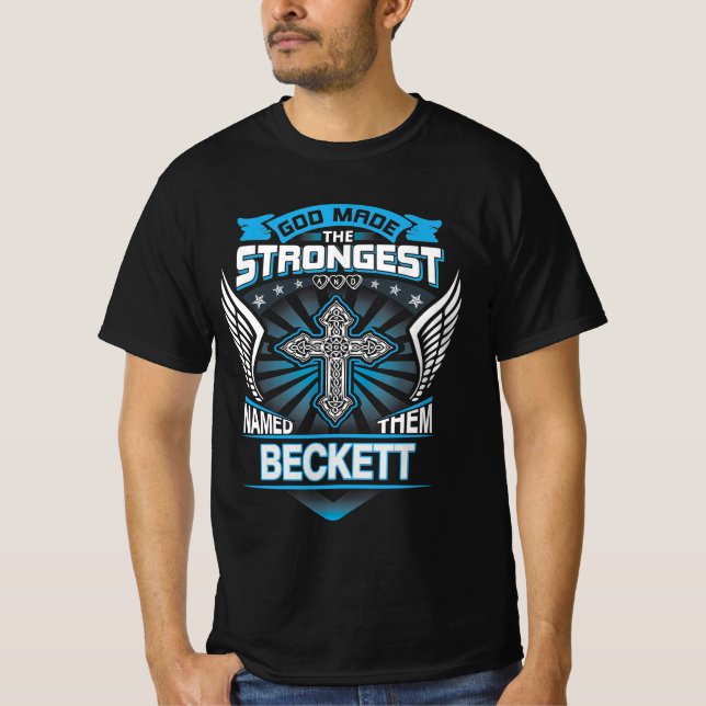 Gud gjorde det starkaste och namngav dem Beckett T Shirt (Framsida)