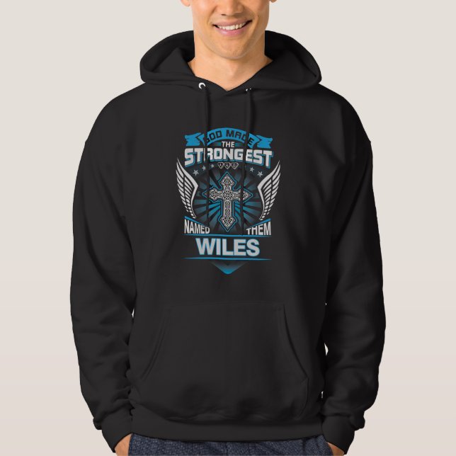 Gud gjorde det starkaste och namngav dem Wiles Hoodie (Framsida)