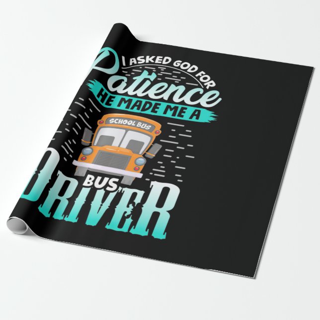 Gud gjorde mig till en Buss-förare Presentpapper (Utrullad)