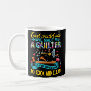 Gud gjorde mig till ett kvarter - sytande vadring kaffemugg