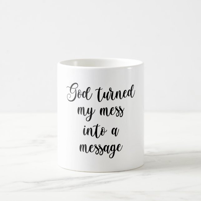 Gud gjorde min  till ett meddelande kaffemugg (Center)