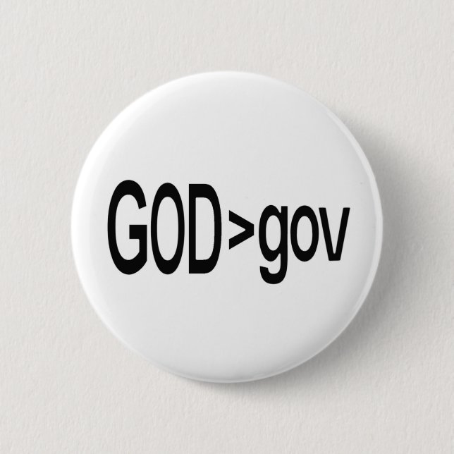 Gud > gov Lapel Pin Knapp (Framsida)