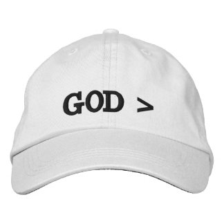 GUD > Gud är Större än....Allt Hatt. Broderad Keps