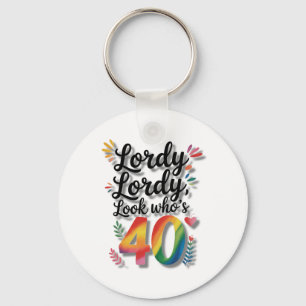 Gud Gud Kolla Vem Fyller 40 Födelsedagsfest Nyckelring
