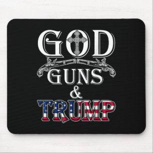 Gud Gunnar och Trump Shirt 2:a ändringen T Shirt Musmatta