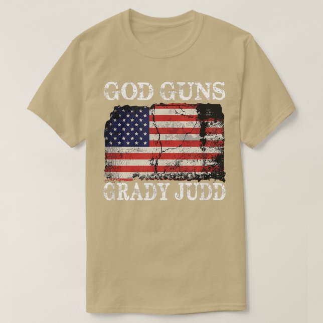 Gud Guns Grady Judd Us Flagga T Shirt (Design framsida)