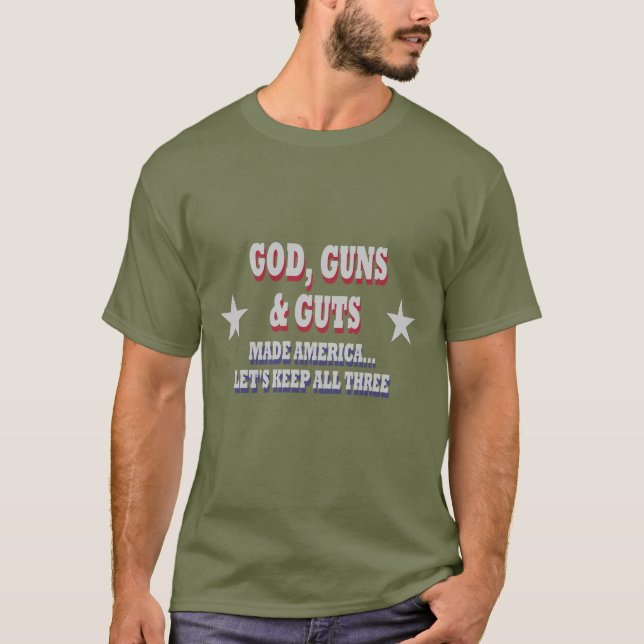 Gud Guns & Guts T-shirt (Framsida)