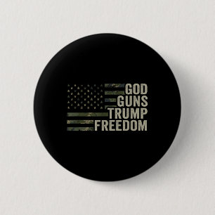 Gud Guns Trump Freedom - Lusnyj Camouflage Pro Gun Knapp