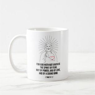 Gud hade inte gett oss rädslans anda kaffemugg