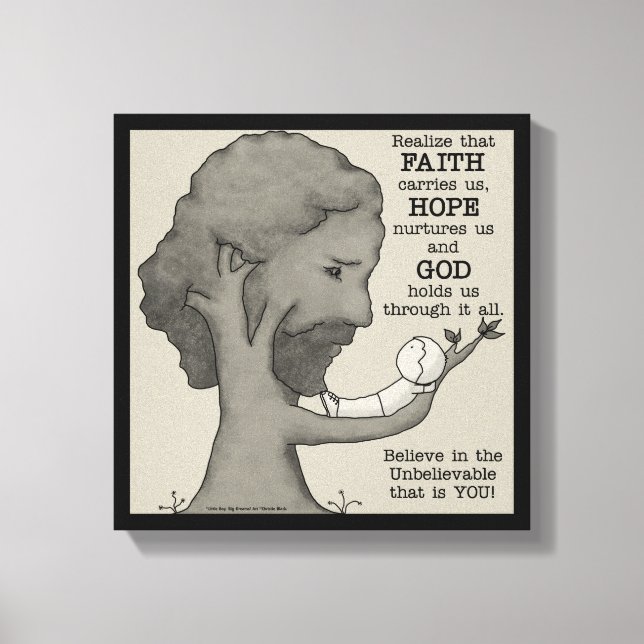 Gud håller oss canvastryck (Framsida)