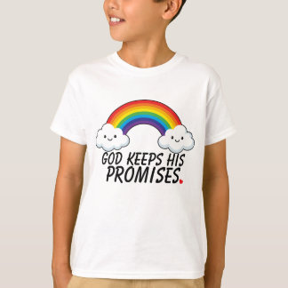 Gud Håller Sina Löften Regnbågsbarnskjorta T Shirt