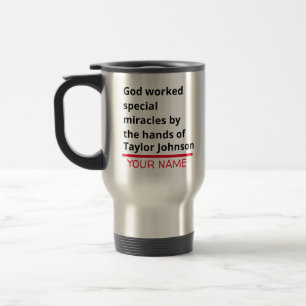 Gud har arbetat Speciell Miracles Bible Verse-mall Resemugg