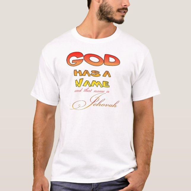 Gud har en Namn Jehovah Tröja (Framsida)