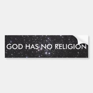 Gud har ingen religion bildekal