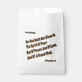 Gud har inte gett oss fruktan.