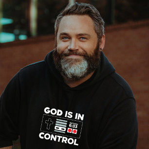 Gud har kontroll över det kristna bibelspelet. hoodie