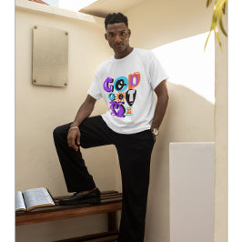 Gud Har Me Retro Christian Faith T Shirt