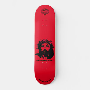 Gud har nåd på oss - Skateboard, 8 1/8 tum Deck Mini Skateboard Bräda 18,5 Cm