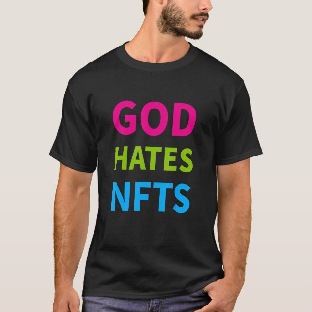 Gud Hates Nfts T Shirt (Framsida)