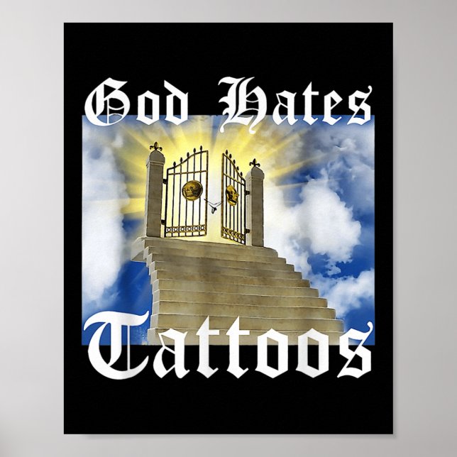 Gud Hates Tattoos _1 Poster (Framsidan)