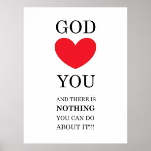 Gud Heart dig Poster