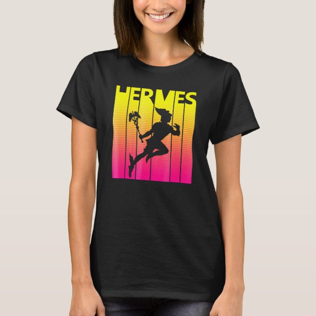 Gud Hermes Ancient Greece Mythology T Shirt (Framsida)