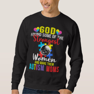 Gud hittade några av de starkaste kvinnoautismen M Lång Ärmad Tröja